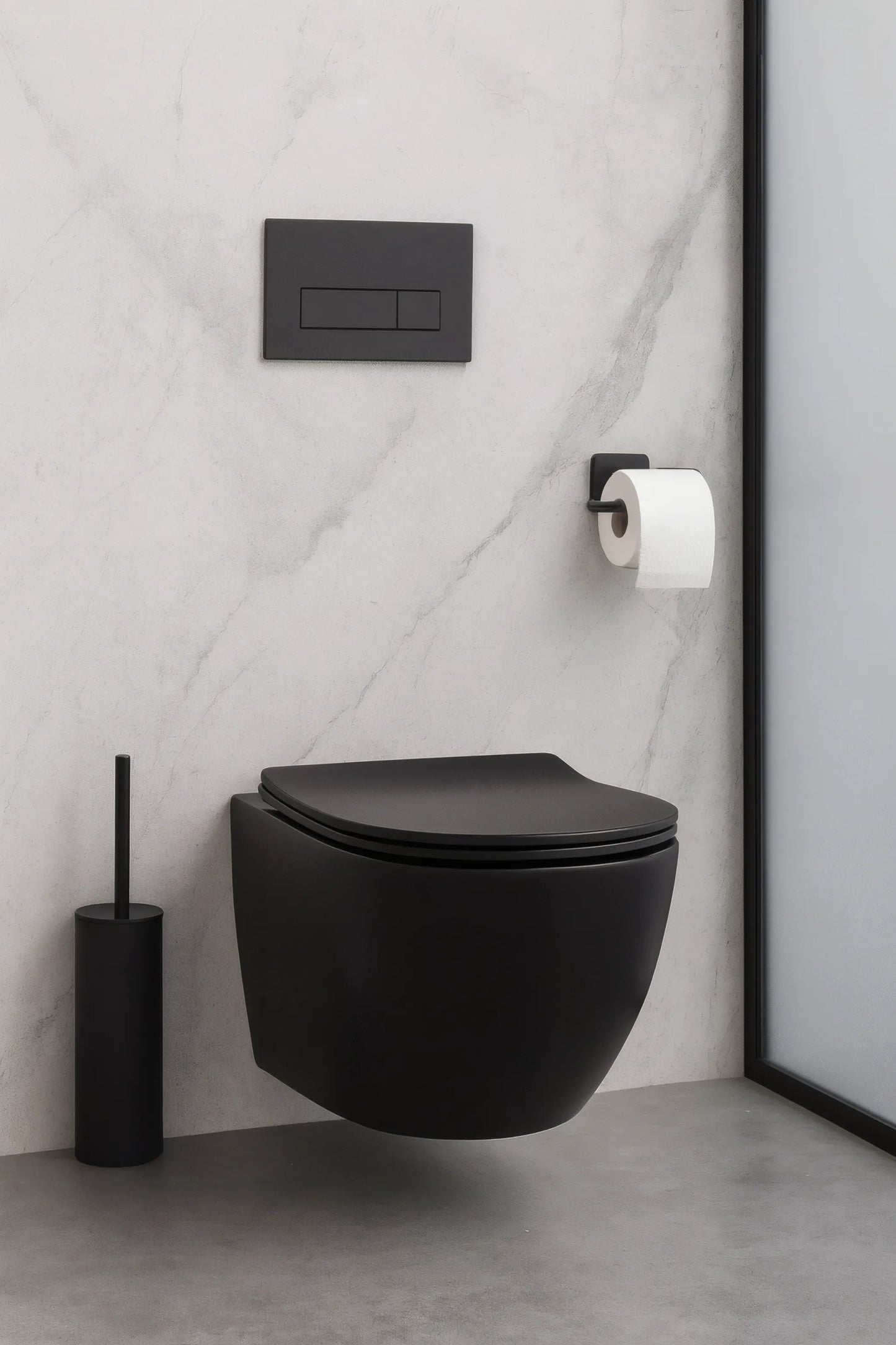 Hänge-WC Rimless – Black Matte