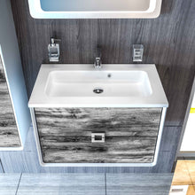 Mobilier de baie suspendat Aurika, Oak Aqua Rodos