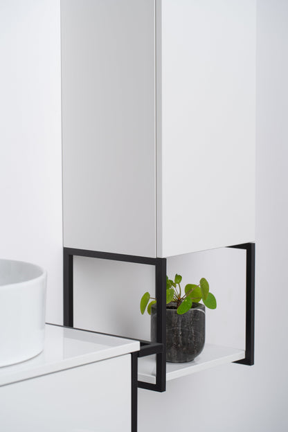 Mobilier de baie suspendat Lov, White www.CasaDeco.ro