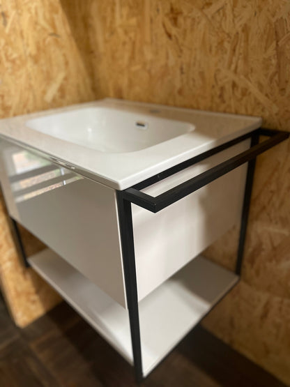Mobilier de baie suspendat Lov, White www.CasaDeco.ro