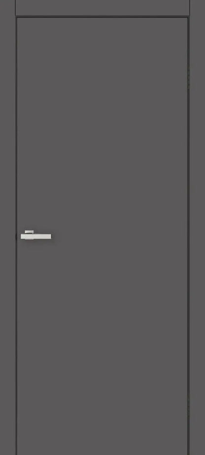 Ușă interior Blank Graphite – complet echipată, cu toc reglabil Omis
