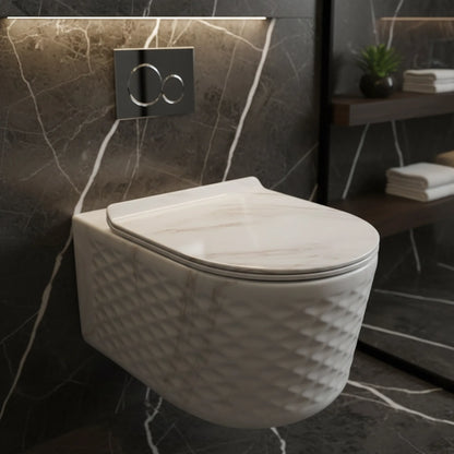 Modern Diamond 3D Hänge-WC Rimless