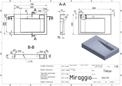 Aufsatzwaschtisch Tokyo – modernes Design &amp; Premium-Qualität