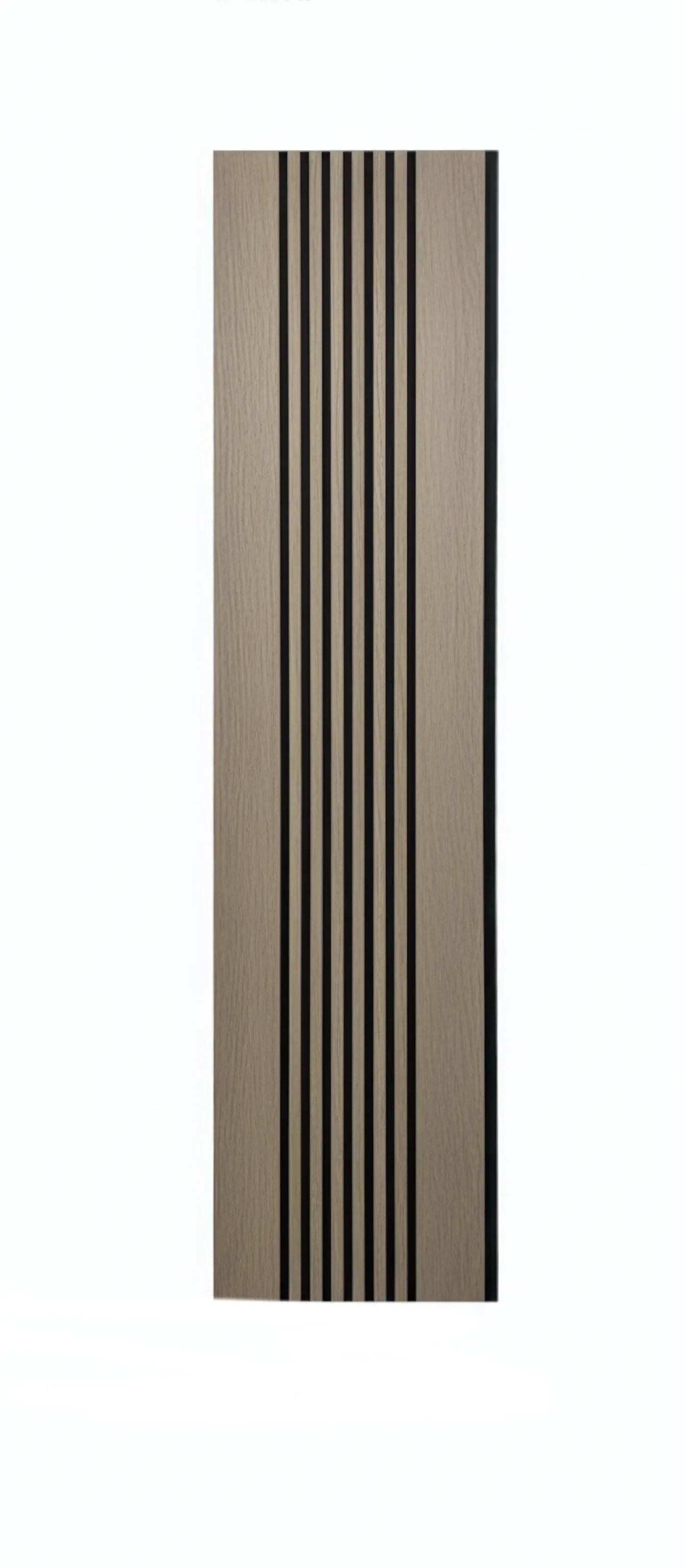 Dekoratives Lamellenpaneel Vertical Line S1DV-01 – dunkler Nussbaum mit schwarzen Akzenten