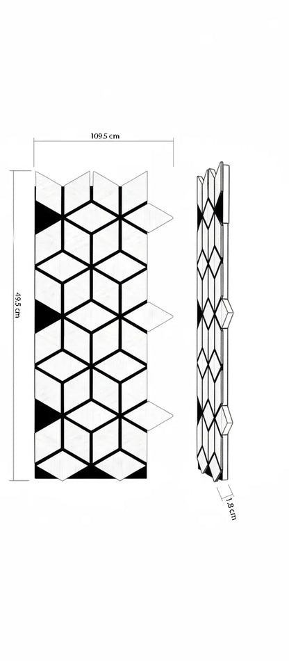 Dekoratives Lamellen-Wandpaneel Cubic Wood – Natur-Eiche XYPT-12