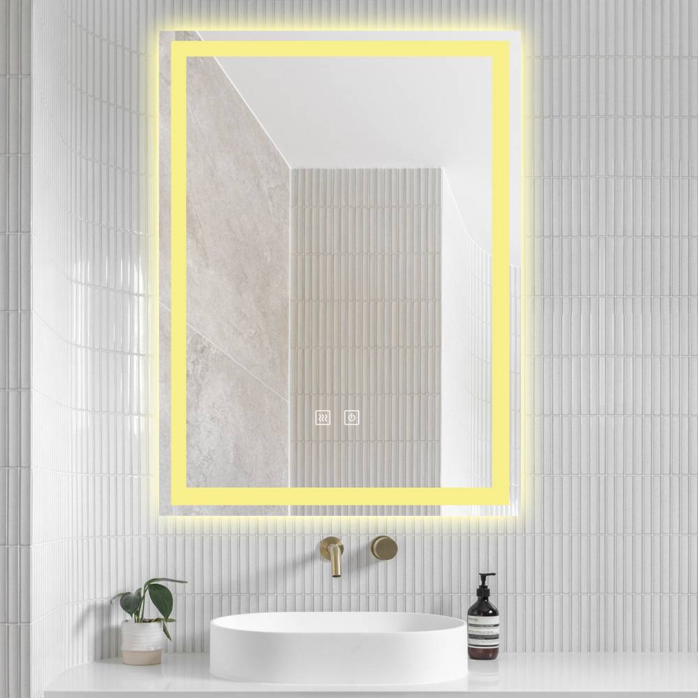 LED Badezimmerspiegel 60x80 cm Rechteckig – 3 Lichtfarben, Anti-Beschlag & Touch