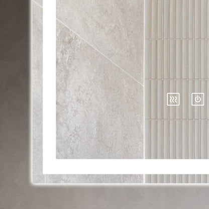 LED Badezimmerspiegel 60x80 cm Rechteckig – 3 Lichtfarben, Anti-Beschlag & Touch