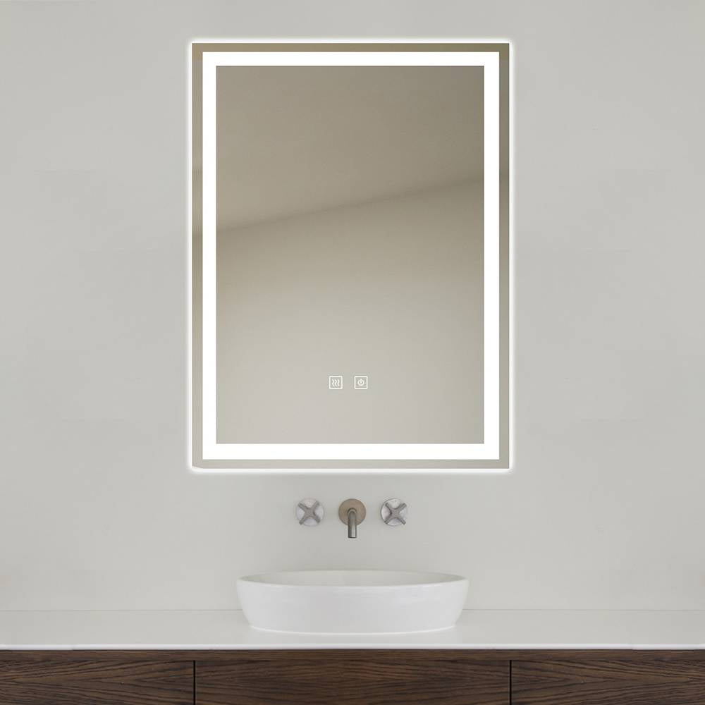 LED Badezimmerspiegel 60x80 cm Rechteckig – 3 Lichtfarben, Anti-Beschlag & Touch
