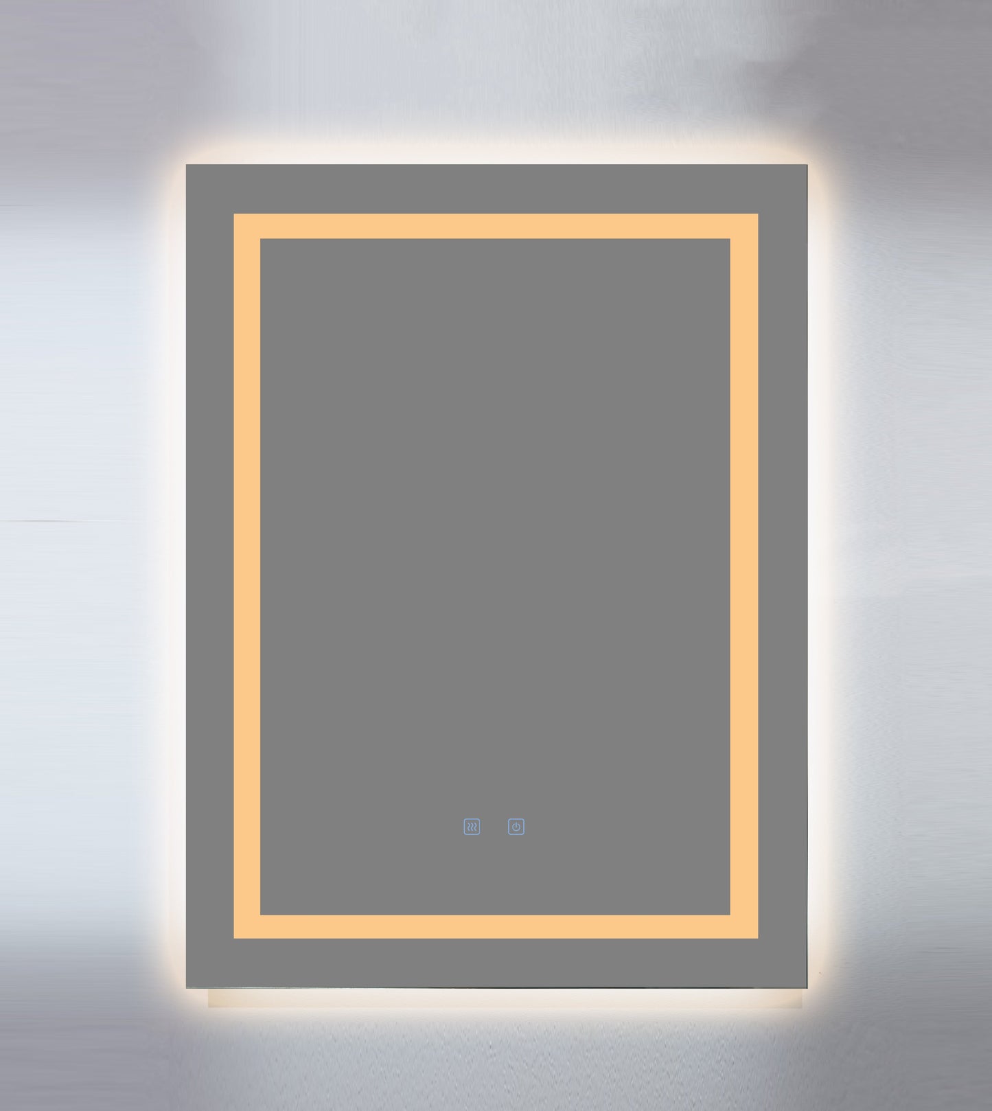 LED Badezimmerspiegel 60x80 cm Rechteckig – 3 Lichtfarben, Anti-Beschlag & Touch