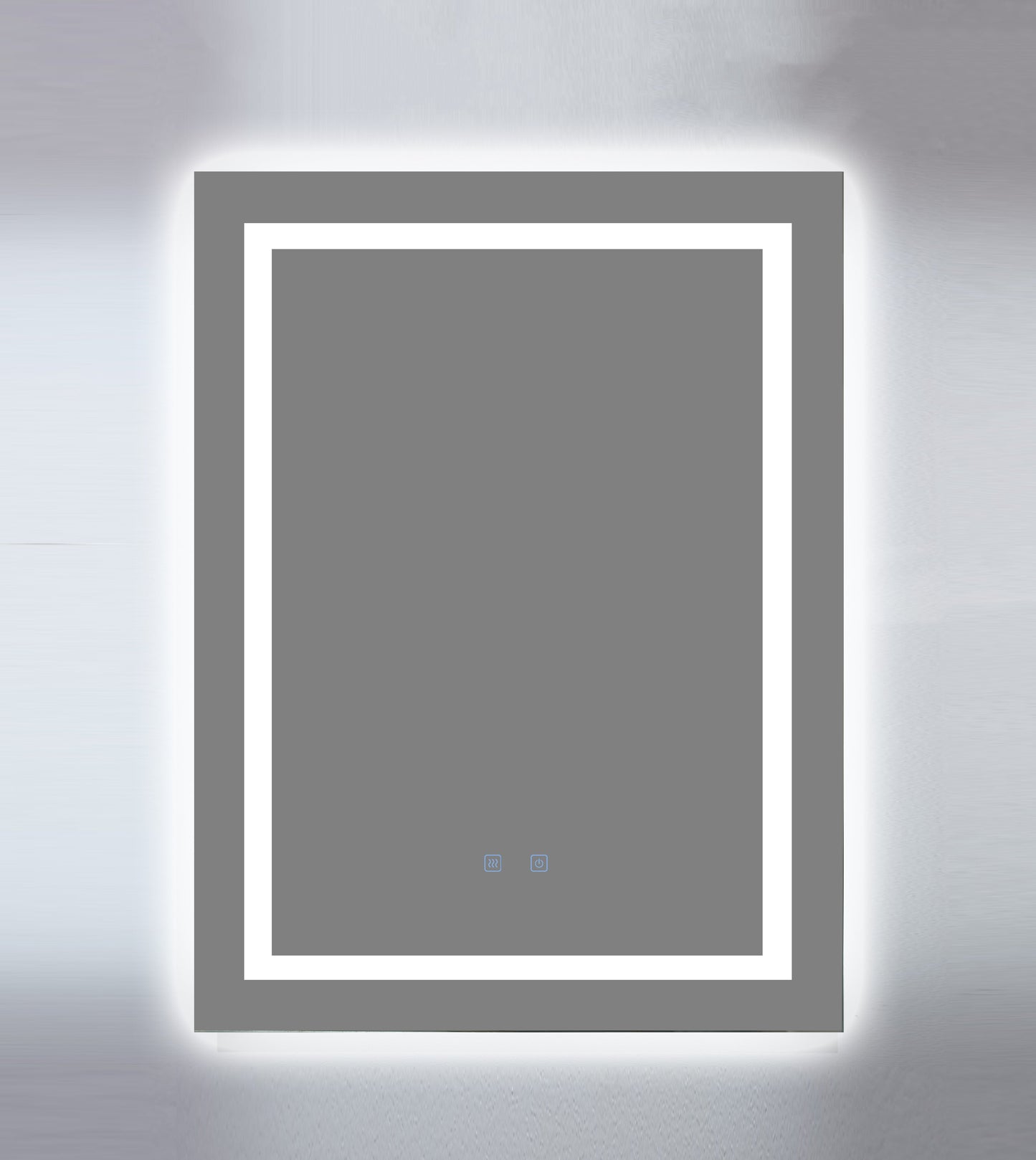 LED Badezimmerspiegel 60x80 cm Rechteckig – 3 Lichtfarben, Anti-Beschlag & Touch