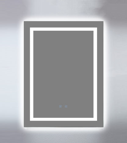 LED Badezimmerspiegel 60x80 cm Rechteckig – 3 Lichtfarben, Anti-Beschlag & Touch