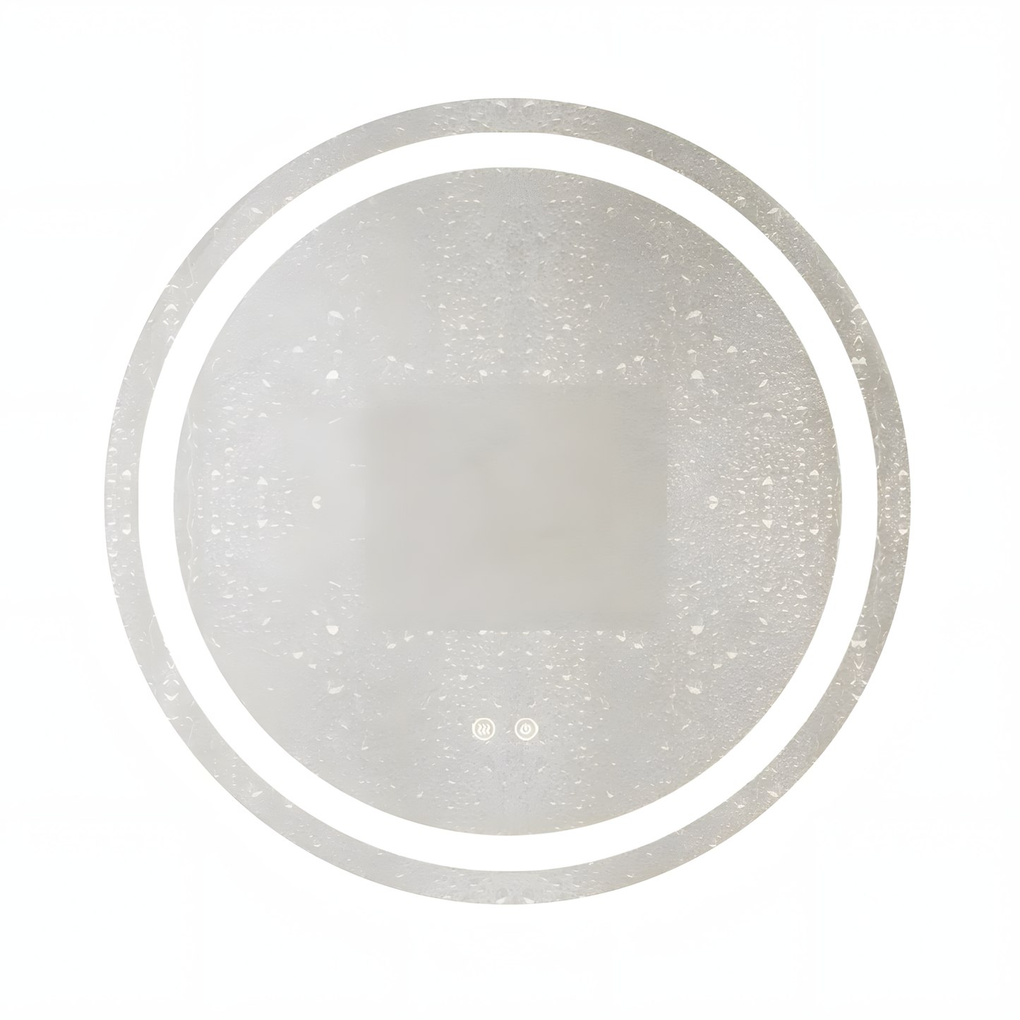 Runder LED-Badezimmerspiegel H105 mit 3 Lichtfarben, Anti-Beschlag und Touch-Steuerung