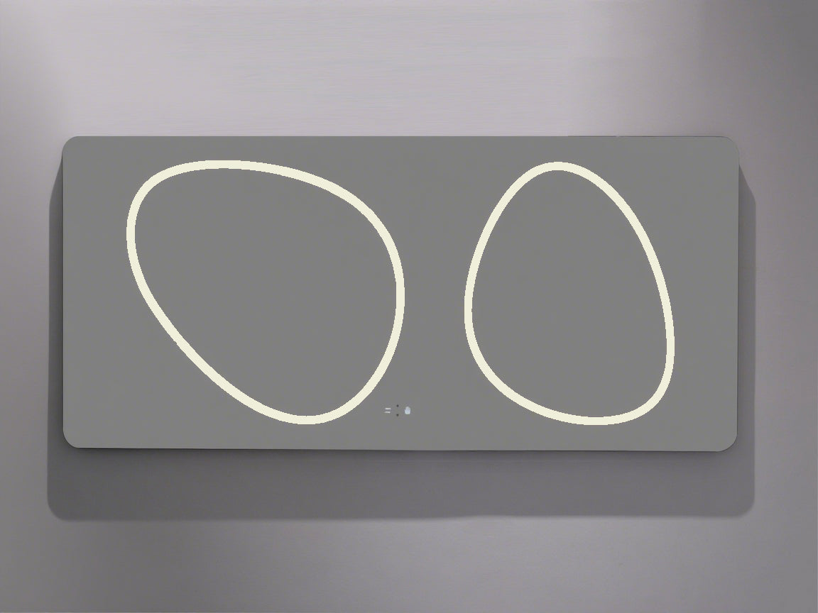 LED-Badezimmerspiegel H-1125 mit 3 Lichtfarben und Infrarotsensor