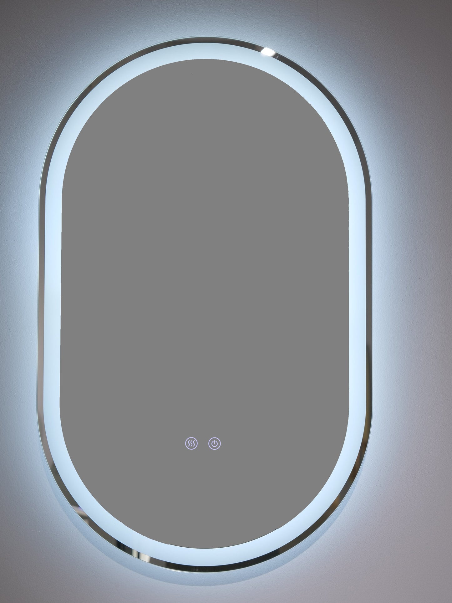 Badezimmerspiegel H-120-1 mit LED, 3 Lichtfarben, Anti-Beschlag, Touch-Steuerung