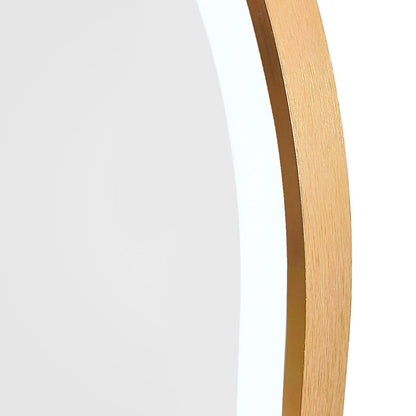 LED-Badezimmerspiegel H-2083 mit goldenem Aluminiumrahmen und Touch-Sensor