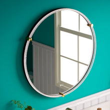 Runder LED-Badezimmerspiegel H 2087 mit Anti-Beschlag und Acryl-Metall-Rahmen