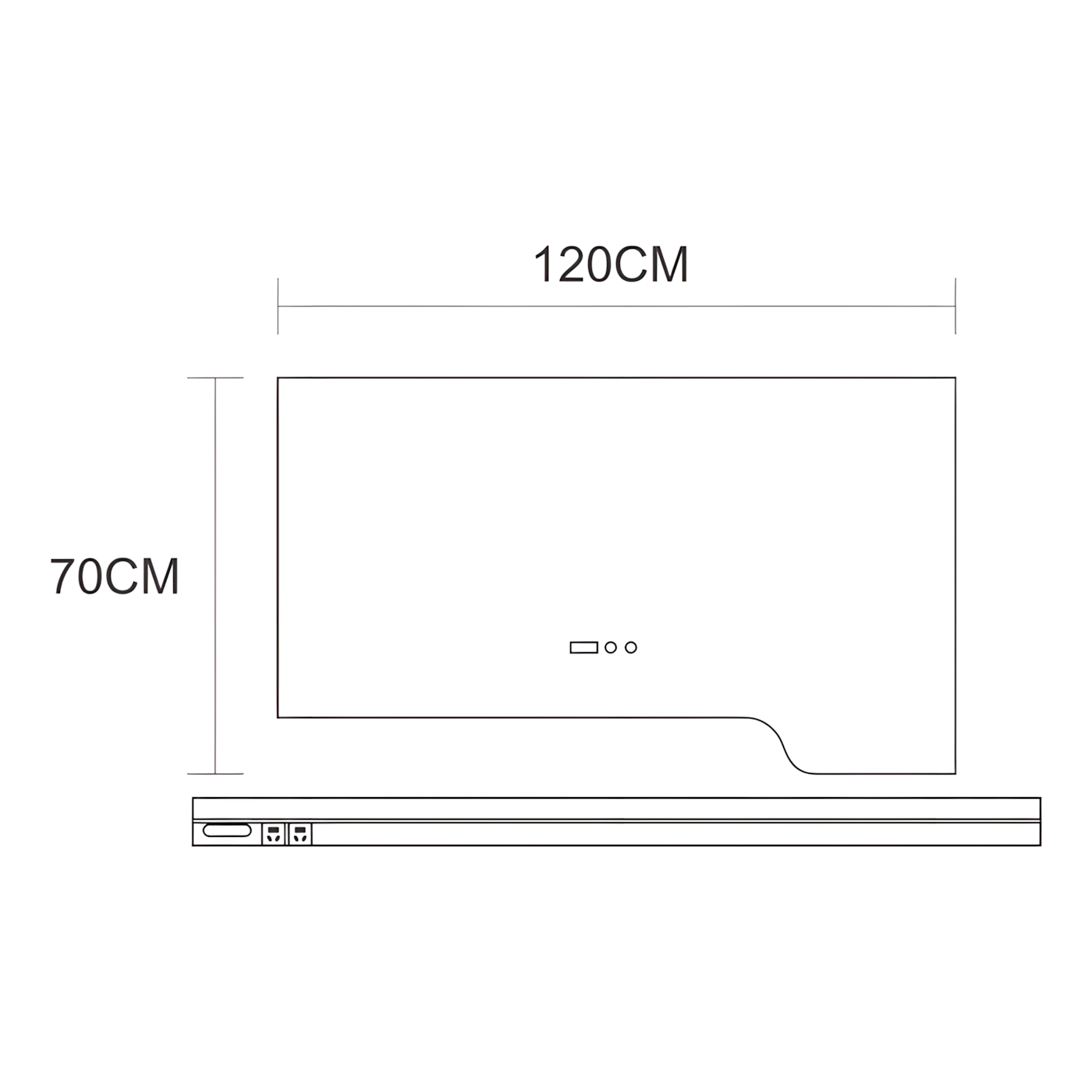 Moderner LED Badezimmerspiegel mit Ablage – Stil trifft Funktion