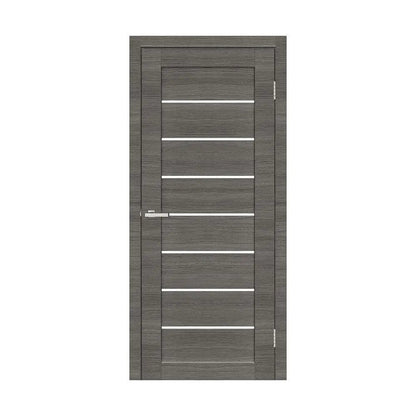 Ușă de interior Deco 10 cu toc fix, Ash line Omis
