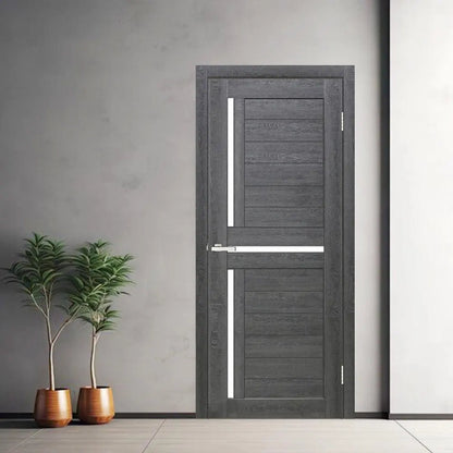 Ușă interior LEGO 01 Dark Oak – complet echipată, cu toc reglabil Omis