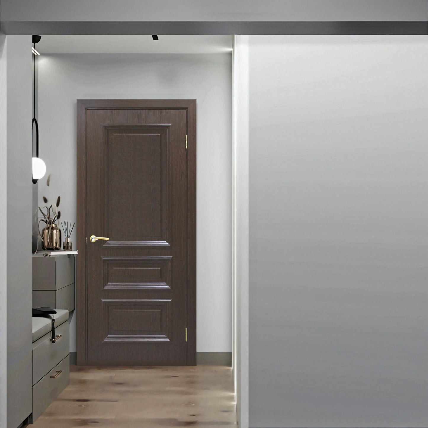 Ușă de interior San Marco 1.2 B European Chestnut cu toc reglabil – aspect nobil, complet echipată, livrare rapidă Omis
