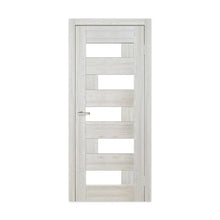 Ușă interior Rino 16 Shalet Oak – complet echipată, cu sticlă verticală și toc reglabil Omis