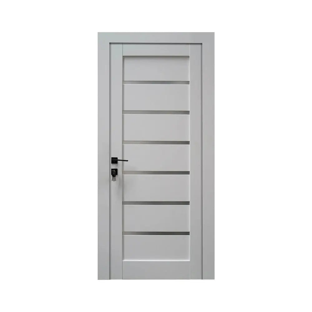 Ușă interior albă JYA-019 cu toc reglabil – design clasic, complet echipată www.CasaDeco.ro