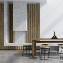Eiche-Lamellenpaneel aus Holz – Linea Slim Single
