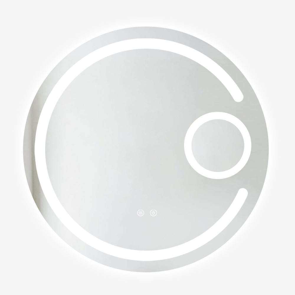 OGLINDA J13 LED ROTUNDA CU FUNCTIE DEZABURIRE SI TOUCH www.olivy.ro