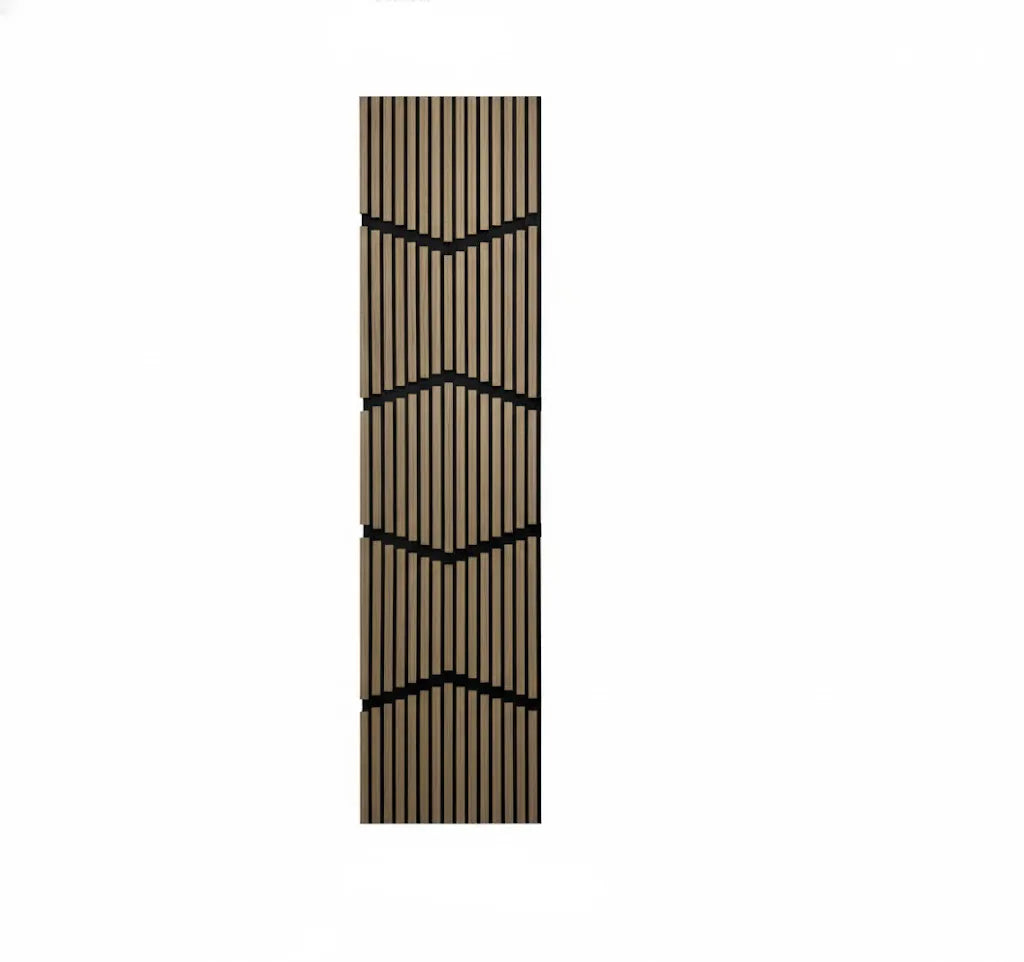 Dekoratives Lamellen-Wandpaneel Vertical Wave S0DV-01 – Dunkelnuss-Finish