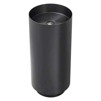Freistehendes Waschbecken aus Edelstahl Elegant mit matter Basis – 3883 Black-Black (38110-B)
