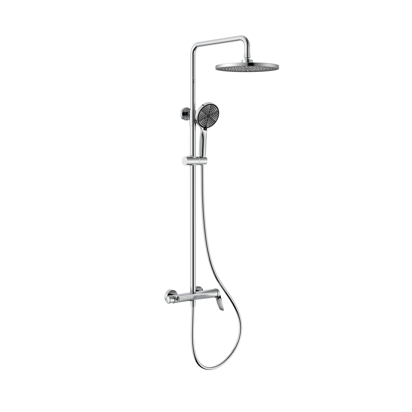 🇩🇪 Duschset aus massivem Messing – Integrierter Wannen-Auslauf, Premium-Design