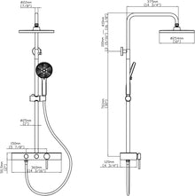 Duschset mit 2 Funktionen – Matt Schwarz, modernes Design aus Edelstahl