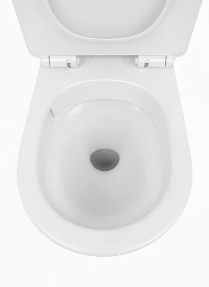 Hänge-WC Modern Rimless – Weiß Hochglanz 3D