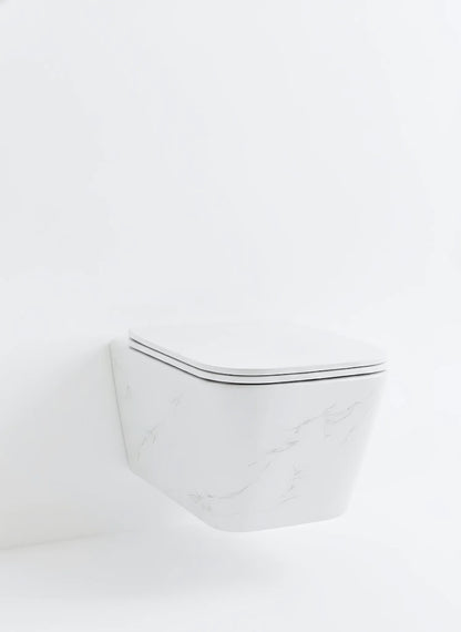 Hänge-WC Rimless – Calacatta White