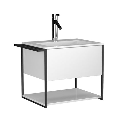 Mobilier de baie suspendat Lov, White www.CasaDeco.ro
