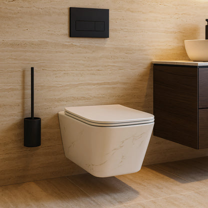 Hänge-WC Rimless – Calacatta White