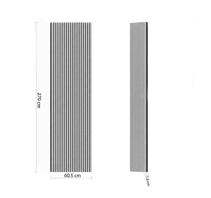 Panou riflaj Parallel Line ZH1V2509 – nuc închis cu fundal negru