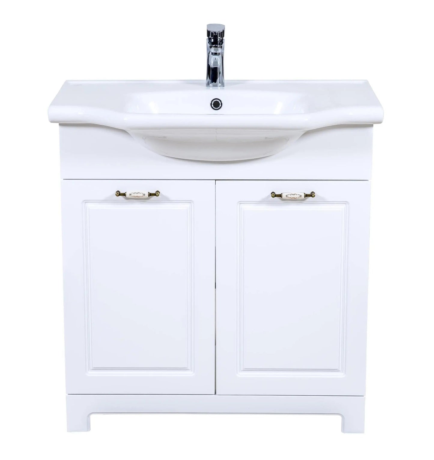 Mobilier de baie pe pardoseală Classic Alb Aqua Rodos