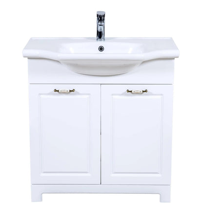 Mobilier de baie pe pardoseală Classic Alb Aqua Rodos