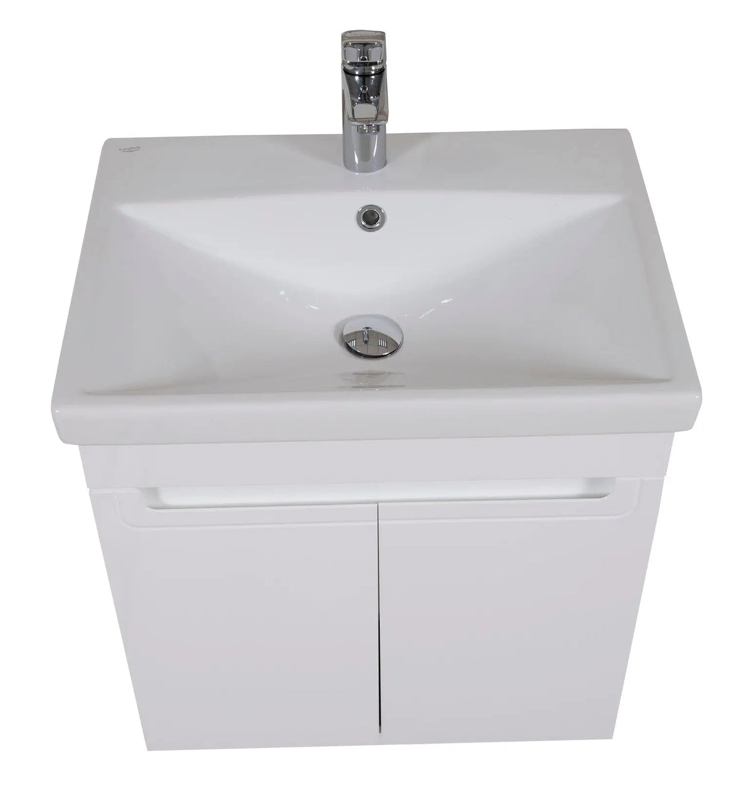 Mobilier de baie suspendat Omega, Alb Aqua Rodos