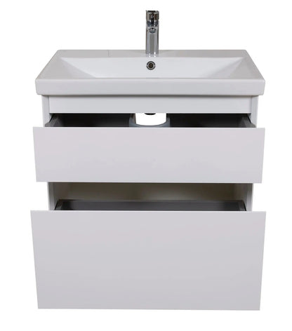 Mobilier de baie suspendat Elite, Alb Mat Aqua Rodos