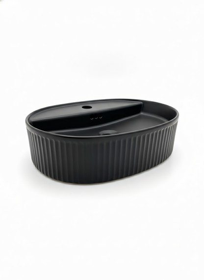 Keramikwaschbecken A753-CBK-M – matt schwarz, modernes Design