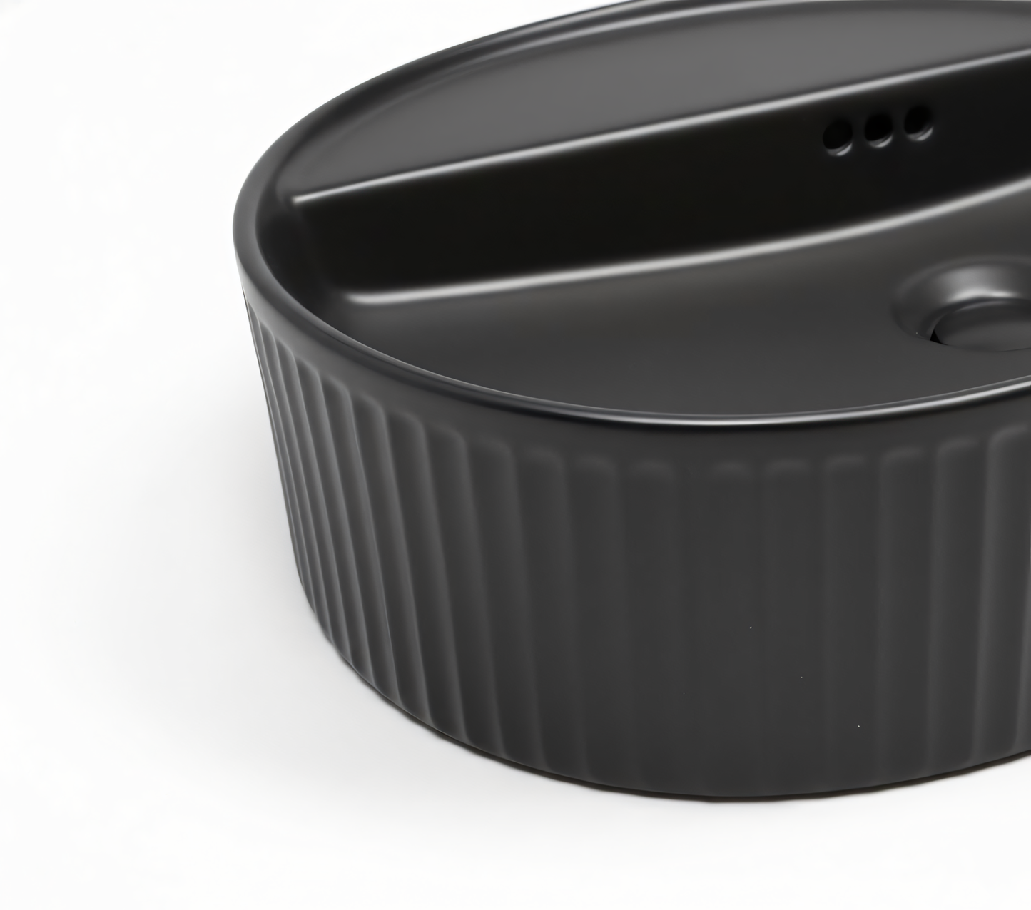Keramikwaschbecken A753-CBK-M – matt schwarz, modernes Design