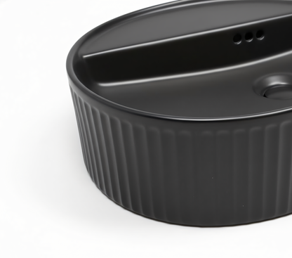 Keramikwaschbecken A753-CBK-M – matt schwarz, modernes Design