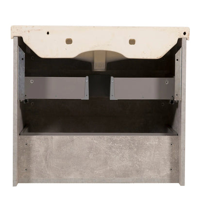 Mobilier de baie suspendat Vintage, Industrial Aqua Rodos