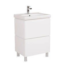 Mobilier de baie pe pardoseală Venice, Alb (City) Aqua Rodos