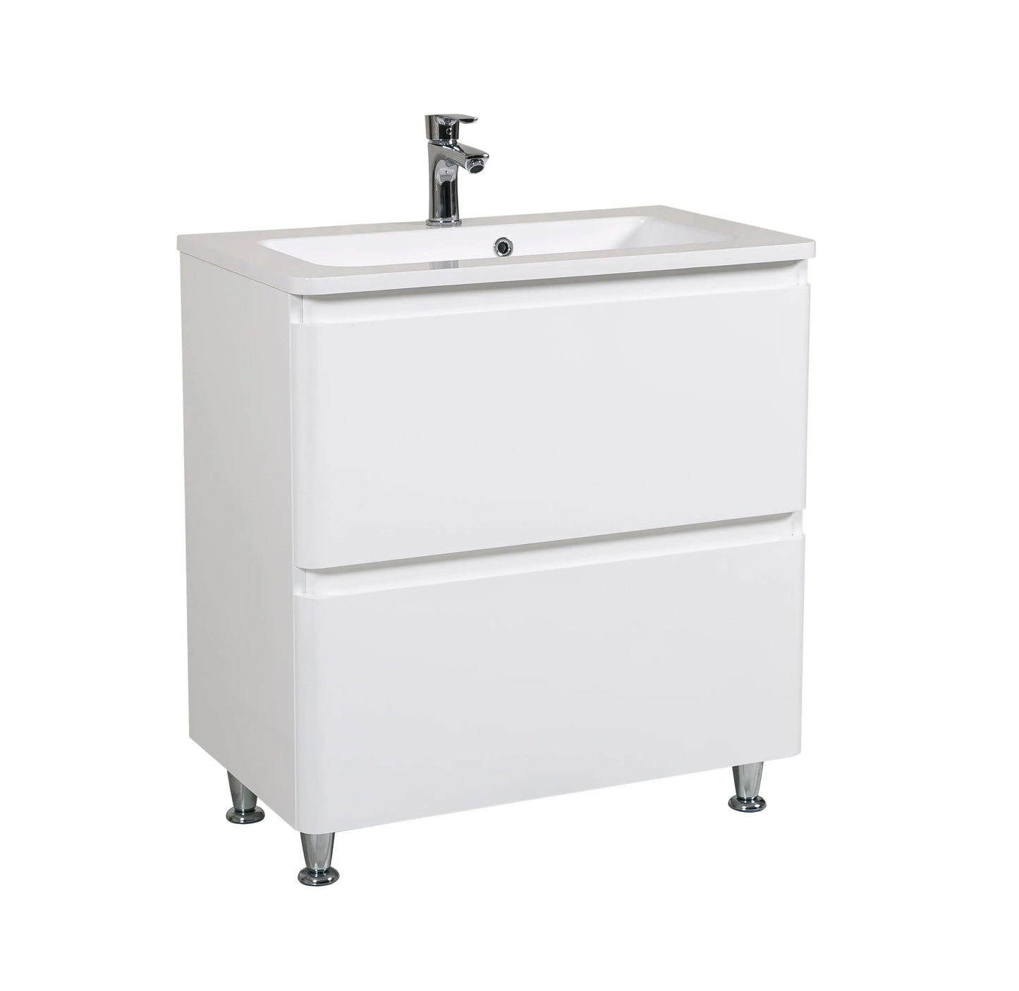 Mobilier de baie pe pardoseală Accent alb Aqua Rodos