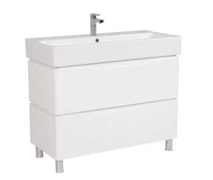 Mobilier de baie pe pardoseală Venice, Alb (Pinto) AquaRodos