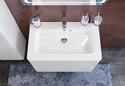 Mobilier de baie suspendat Accent alb AquaRodos