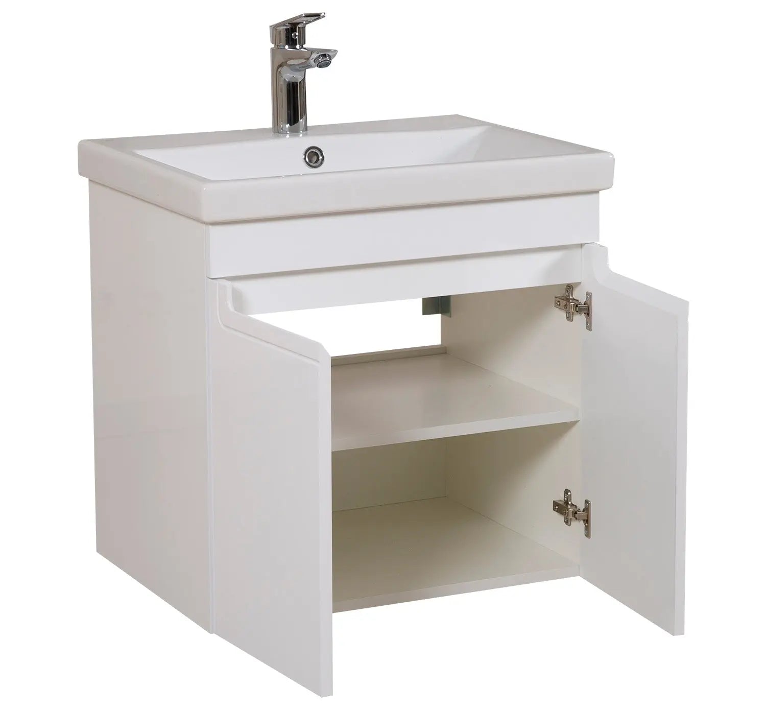 Mobilier de baie suspendat Omega, Alb Aqua Rodos